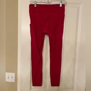RARE Red Lululemon Fast & Free Tight - 25”